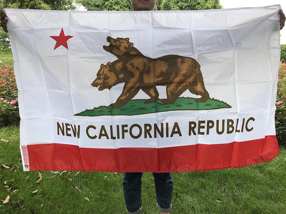 

SKY FLAG New California flag 90X150cm double side printed polyester hanging New California Republic Flag For Decoration