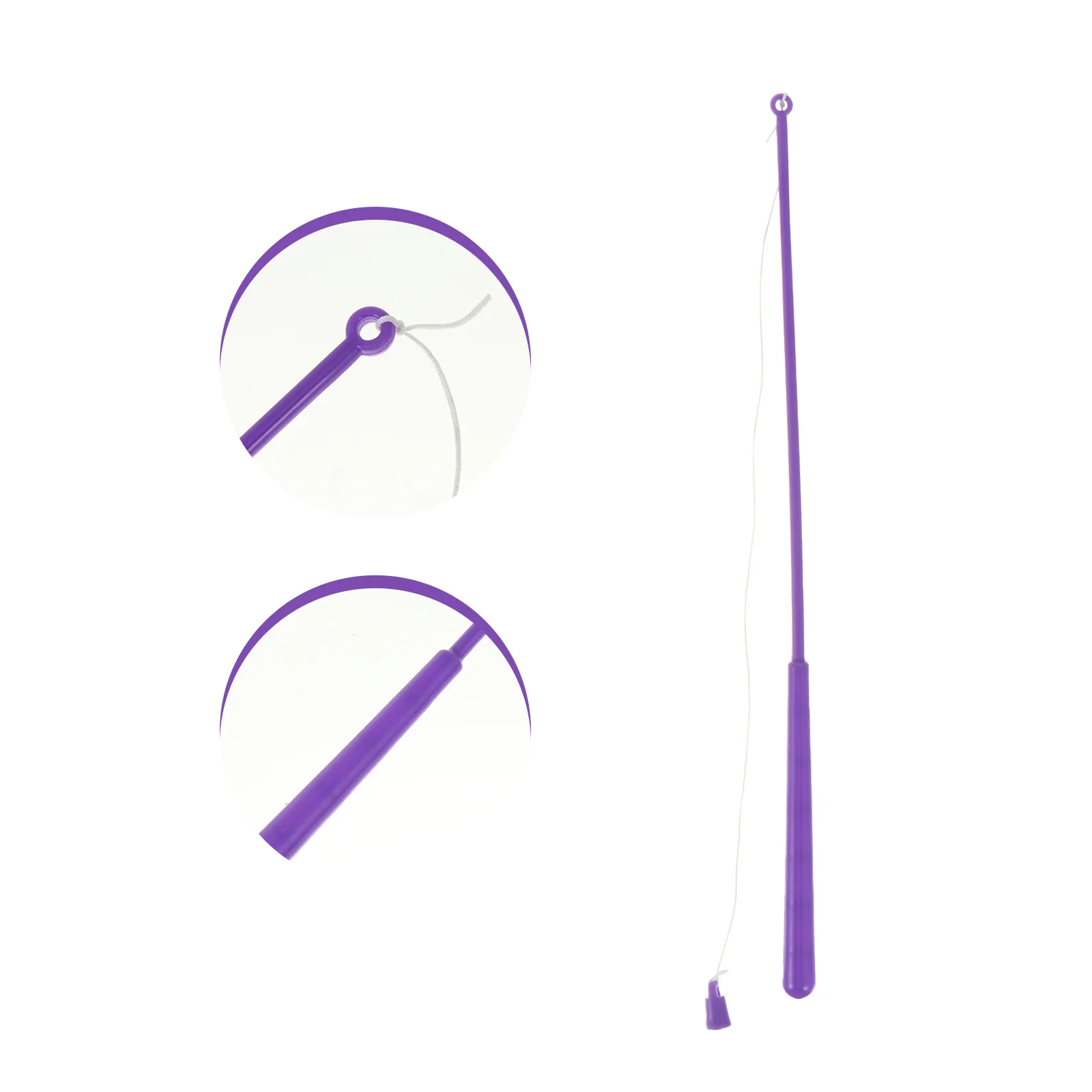 

20 Pcs Bath Toys Magnetic Fishing Rod Games Rods Supplies Plastic Toddler Purple Preschool