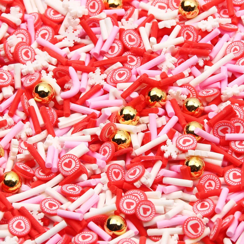 500 шт./упак. смешанные сердца мягкая глина цветок дельфин луна звезда наполнитель