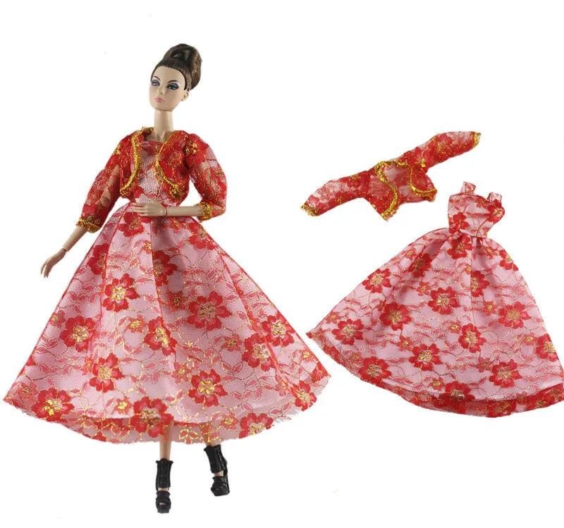 

1 Set Doll Clothes 1:6 Scale Dress Outfit for 11.5 Inch 30cm Doll Many Style for Choice Gifts for Girls &1