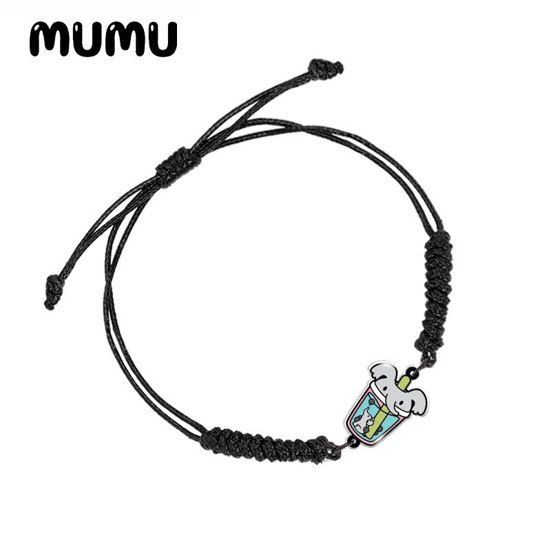 2021 Новый пузырьковый чай акриловый регулируемый браслет животное лиса Пингвин