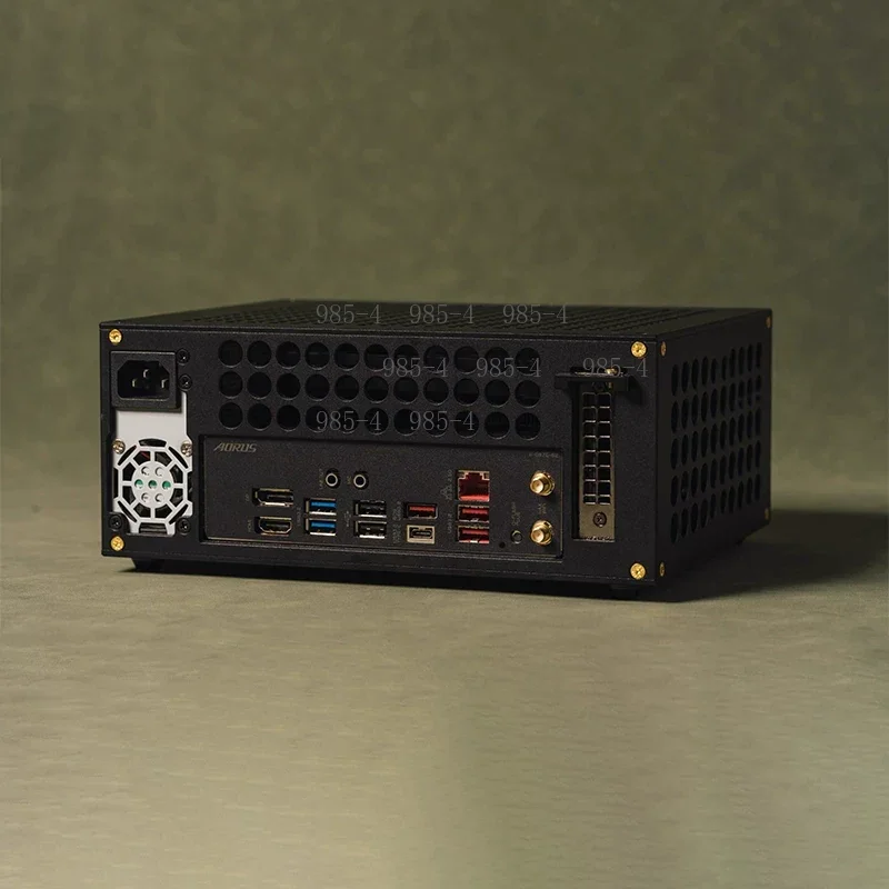 Фото Компактный алюминиевый корпус BUG-B1-V2, низкопрофильная карта-нож, блок питания FLEX 1U, на заказ для программного маршрутизатора №1