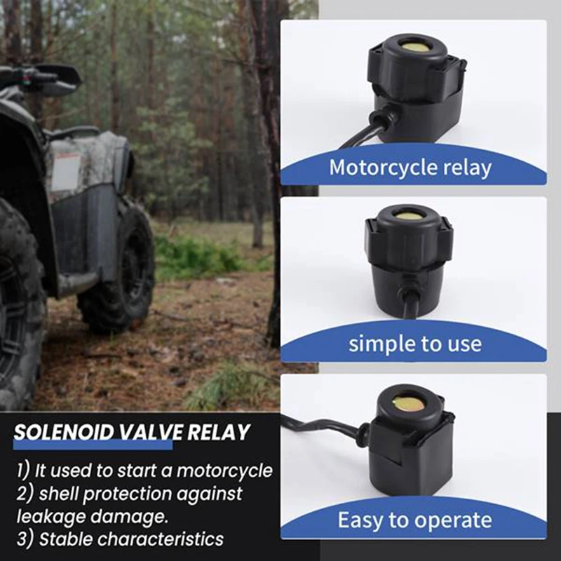 2 Pcs Start Solenoid Valve Relay Gy6 70Cc/110Cc/650Cc/125Cc/150Cc For Motorcycle Atv Scooter