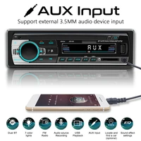 car audio bluetooth compatible stereo classic car radio mp3 player usbtfaux audio input supports mp3wmawav hands free call