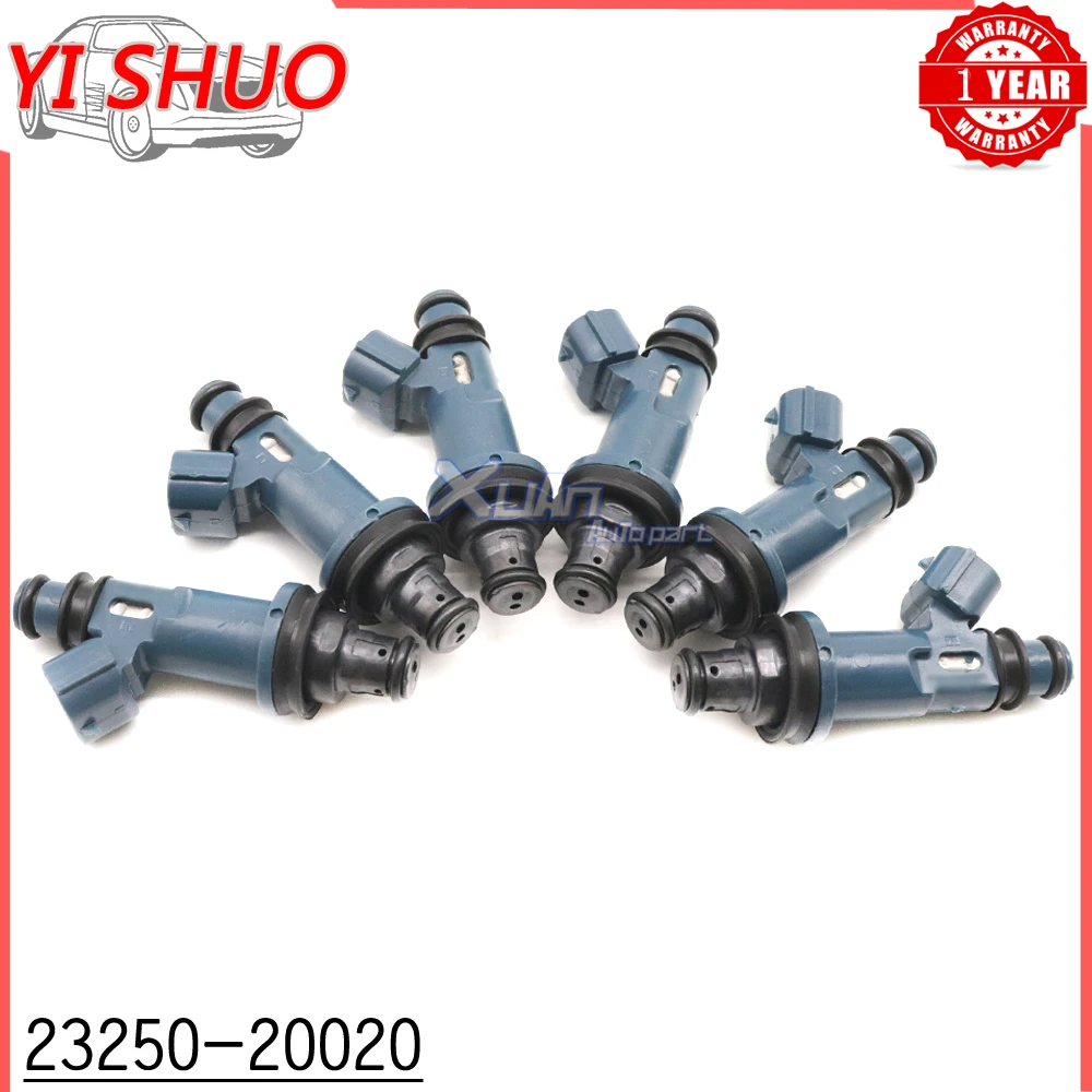 

6pcs Car Fuel Injectors Nozzle 23250-20020 For Toyota Avalon Camry Highlander Sienna Solara For Lexus ES300 RX300 3.0L V6
