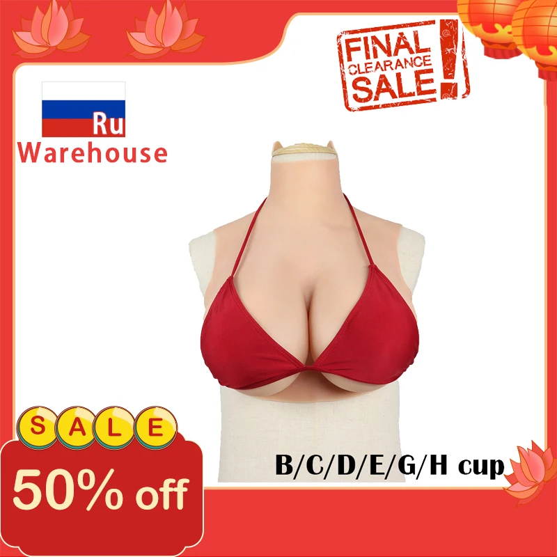 Liifun Realistic Silicone Breast Forms Fake Boobs Large Boob Enhancer Tits Shemale Drag Queen Crossdressing Cosplay Transgender