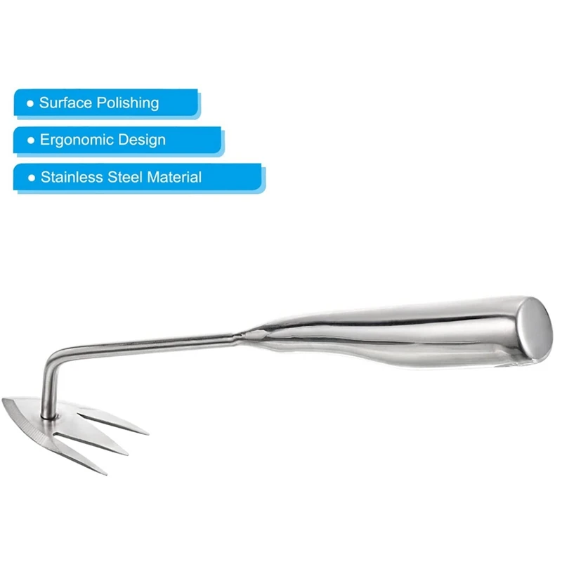 

2 шт. садовых инструментов, стальной соловщик с многофункциональными насадками длиной около 35 см