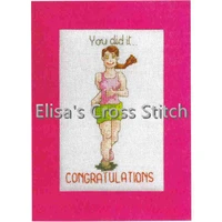 cd64 14ct cross stitch kit card package greeting card needlework counted cross stitching kits christmas gift congratulations