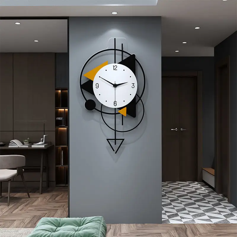 

Large Pendulum Wall Clock Modern Design 3d Silent Clock Mechanism Design Living Room Decoration Reloj De Pared Home Design NU
