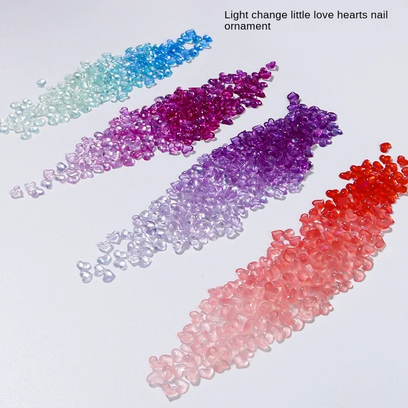 

Manicure Love Three-Dimensional Resin Light Change Manicure Decoration Manicure Jewelry Nail Crystal Decoration Mixed