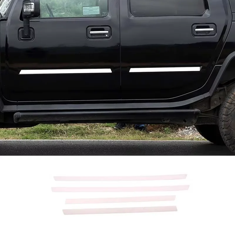 

Для 2003-09 Hummer H2 нержавеющая сталь серебристый автомобильный Стайлинг задняя дверь автомобиля нижняя декоративная пластина наклейка аксессуары для украшения автомобиля