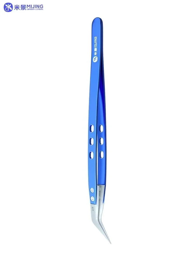 

MIJING Tweezers TCN-01 TCN-02 Ceramic Bent Tweezers Anti-Static Straight Tip Tweezers Super Fine Mobile Phone Maintenance Tools