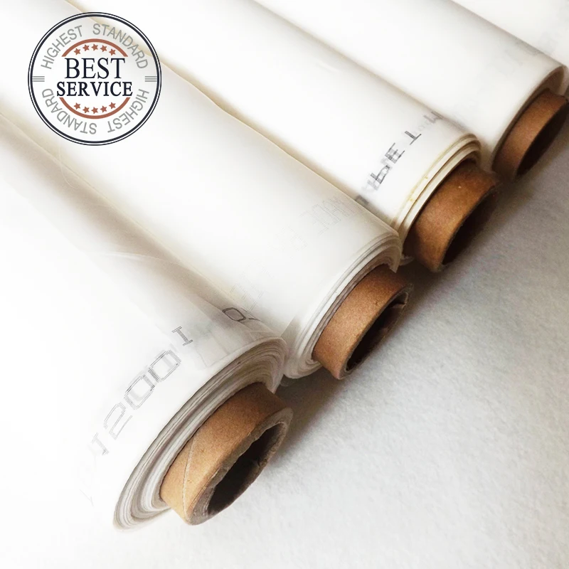 

Free Shipping! 43T 64um White 100% Polyester Monofilament Textile Silk Screen Printing Mesh Count for T-Shirts with 220cm Width