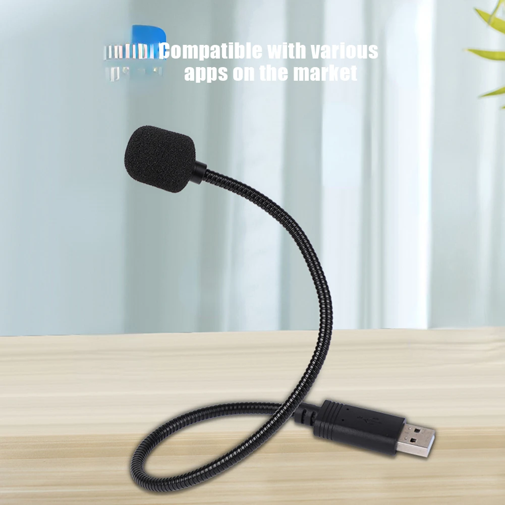 

Adjustable USB Laptop Microphone 360 Degree Mic Anti-noise Mini Studio Speech Microphone for Desktop PC Condenser Microphone