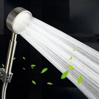 hand water saving shower head turbocharger rainfall metal toilet shower head system support ducha alcachofa home accessories