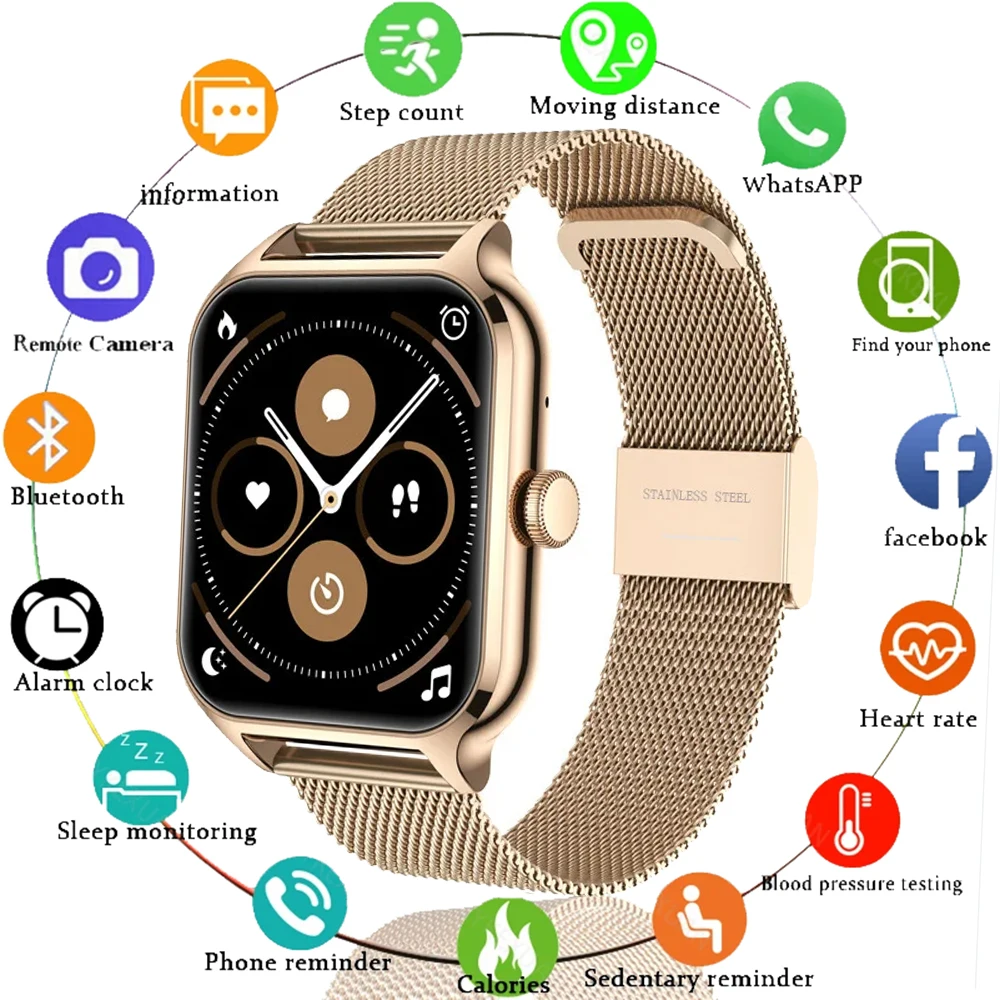 Смарт-часы 2023 Монитор Сердечного Ритма И Кислорода В Крови Функция Вызова Bluetooth