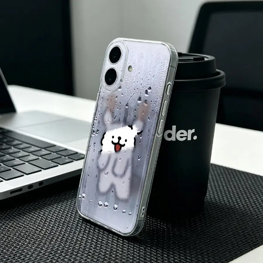 Фото Чехол для Honor X9a X7b X9b X8b 90 Lite X8a X8, мягкий чехол для телефона с милым принтом собачьей мордочки на дождливом окне №5