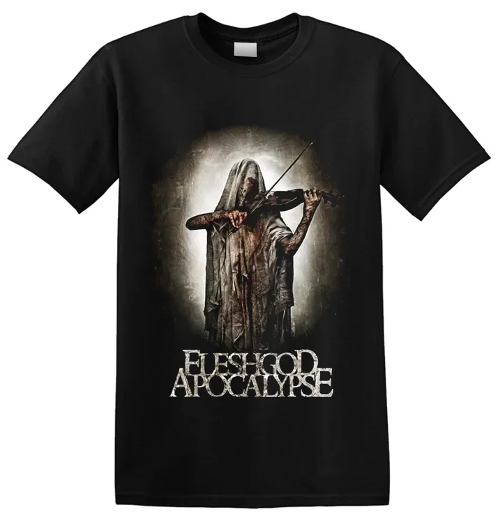 Футболки FLESHGOD APOCALYPSE-Кровавая Скрипка высококачественные футболки из 100% хлопка с