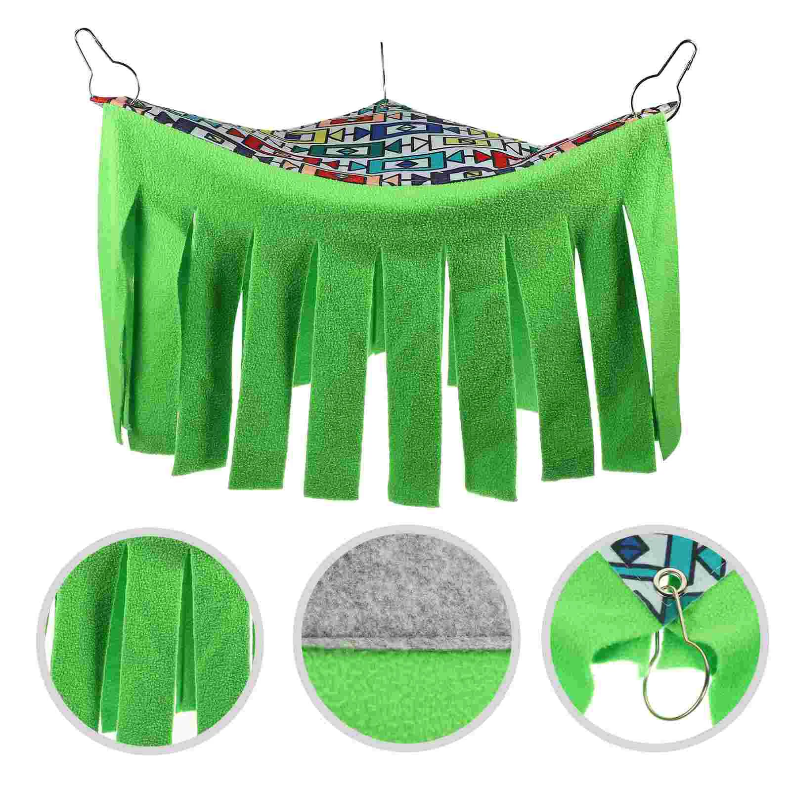 

Pet Hideout Hamster Tent Hideaway Small Corner Cage Bed Guinea Hedgehog Hammockhouse Sleeping Hanging Warm Parrot Swing Hut Bird