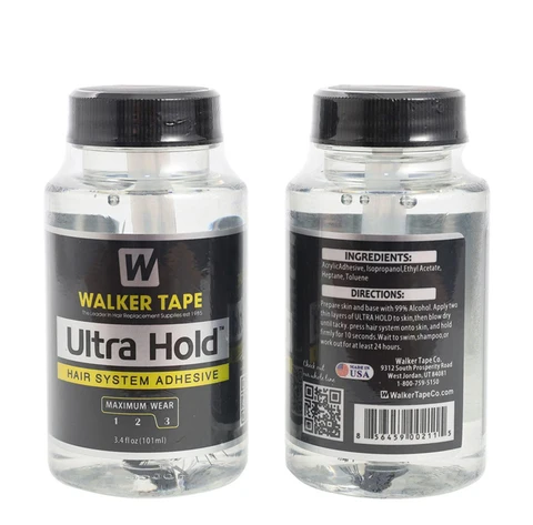 супер клей клей для парика клей для системы волос Ультра-удерживающий клей для парика, водонепроницаемый клей для парика на сетке, парика, невидимой системы волос, клей с кисточкой + средство для удаления шнурков