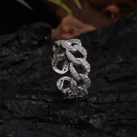 ZAKOL Женское кольцо с цирконием