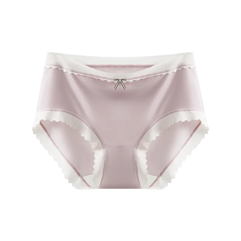 Бесшовные трусы для женщин шелковое нижнее белье 2 шт./компл. женские прозрачные