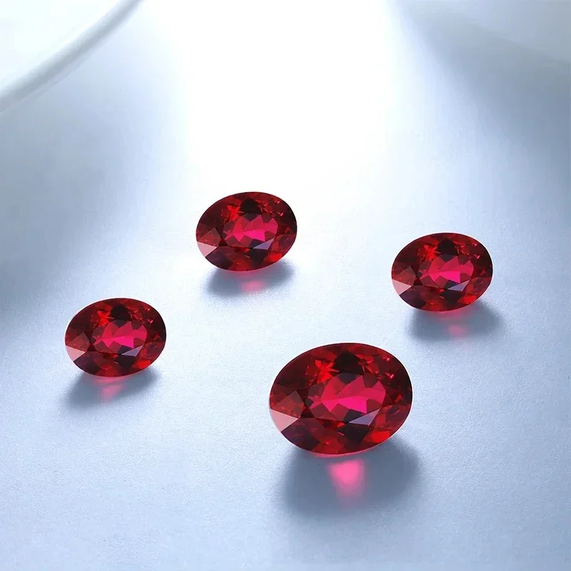Ювелирные изделия YanYao 2024 дюйма бриллиантовые овальные красные лабораторные