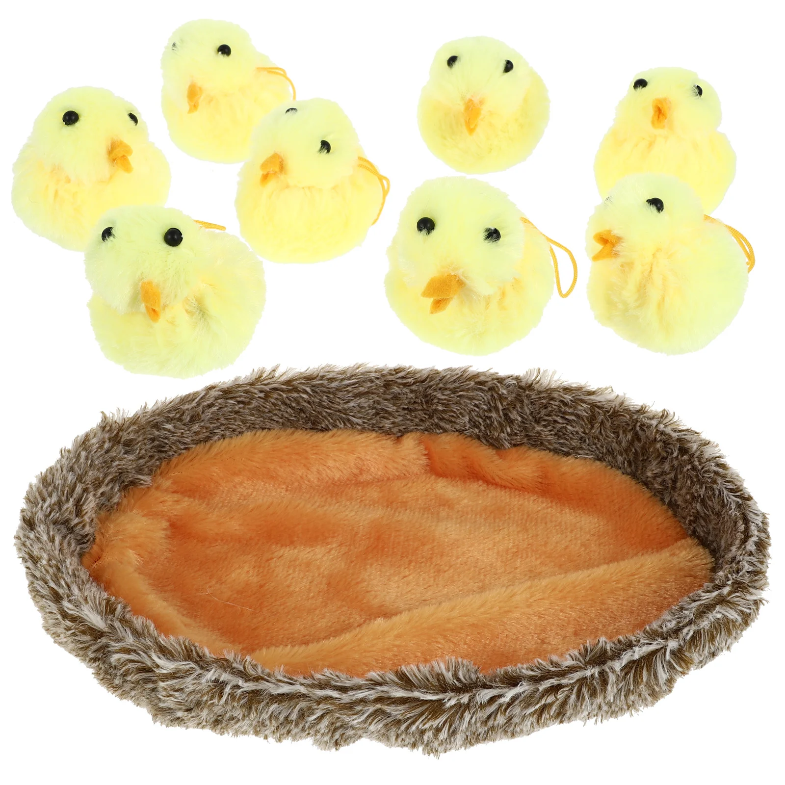 

1 комплект, игрушечные Цыплята с гнездом