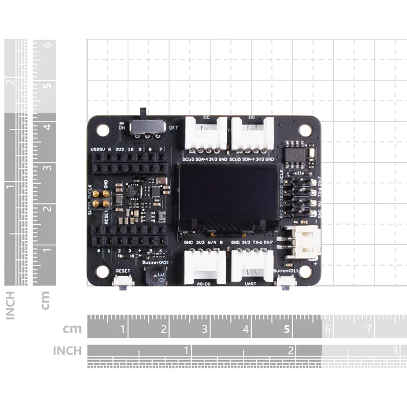 База платы расширения для Seeed Studio XIAO с Grove OLED — IIC Uart аналоговый/цифровой