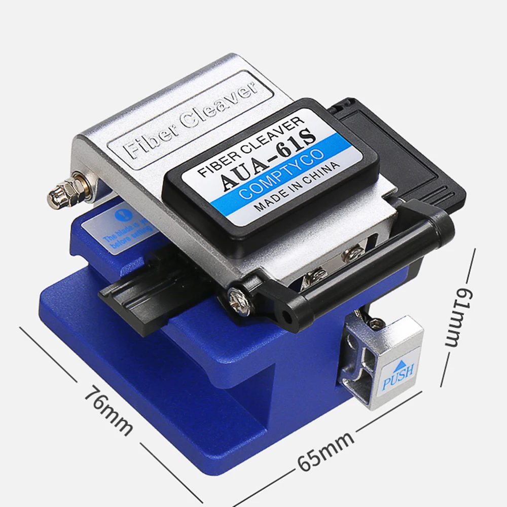 High Precision AUA-6S Fiber Optic Cleaver 16,000 Times Fiber Optic Cutting Tool With Core Collection Box