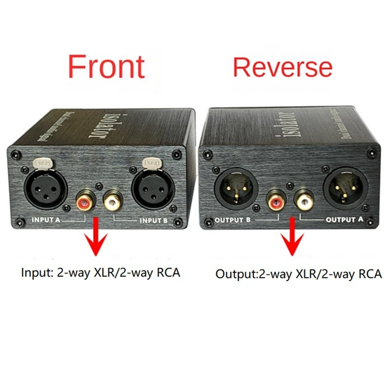 XLR-2R Audio Noise Isolator Anti-Interference Transformer To Eliminate Common Ground Current Sound