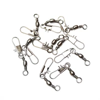 50pcslot stainless steel fishing connector pin bearing rolling swivel snap pins fishing tackle accessories