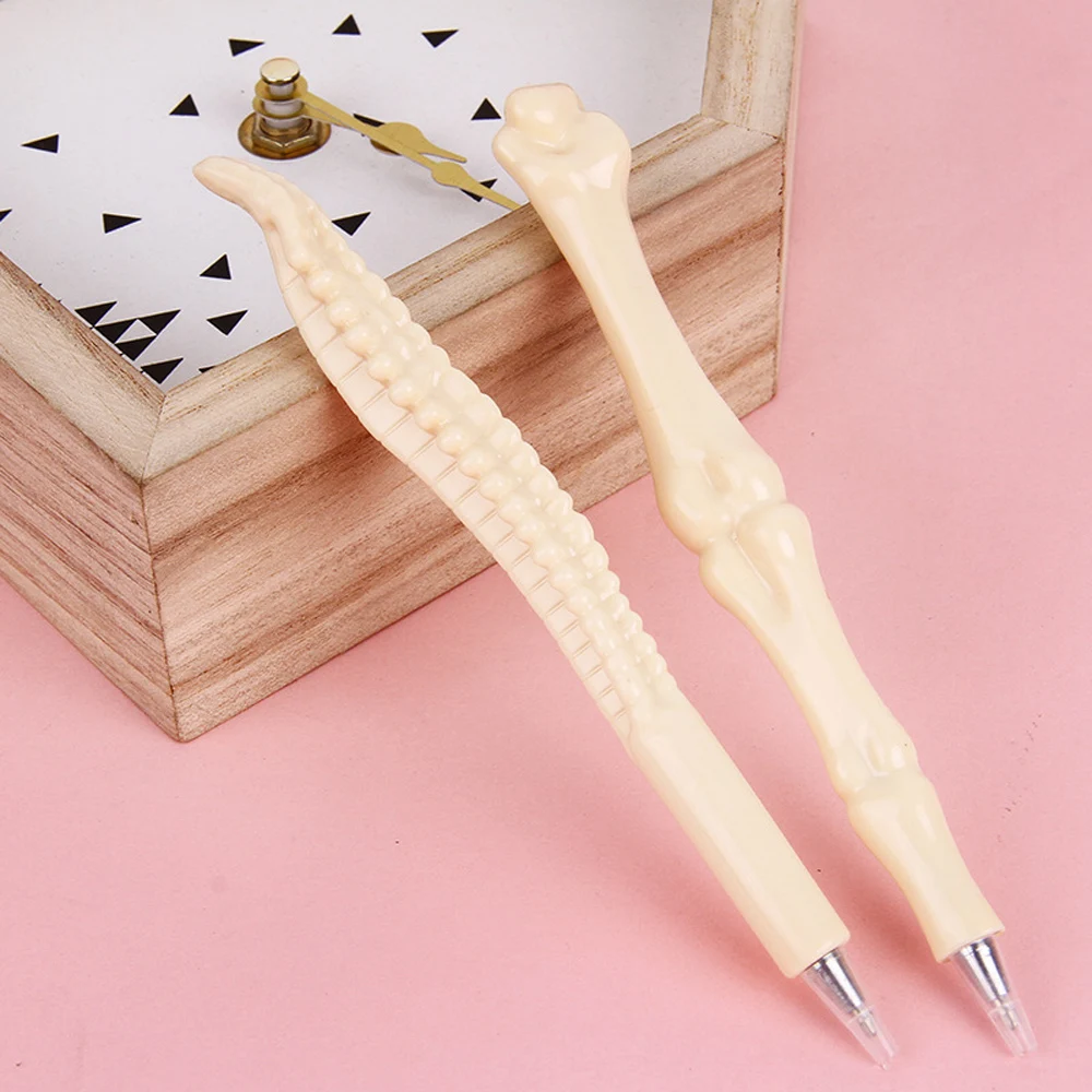 

5Pcs Different Styles Pen Bone Shape Ballpoint Pen New Creative Ball Pen Student 0.7mm Blue Ink Pens School Office Stationery