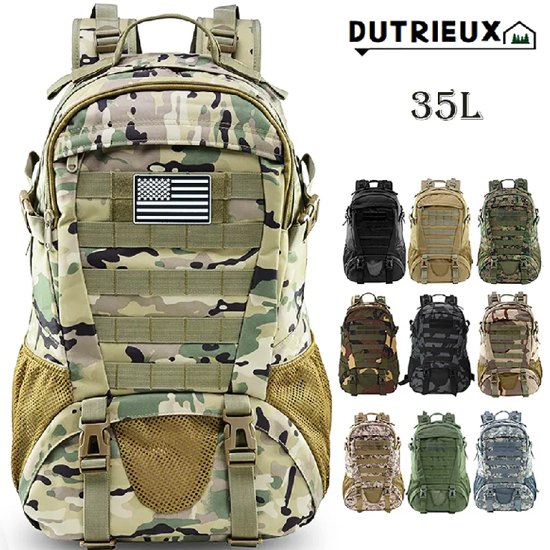 New 35L 1000D Waterproof Tactical Backpack Military Molle Trekking Fishing Hunting Climbing Rucksack Army Outdoor Camping Bags