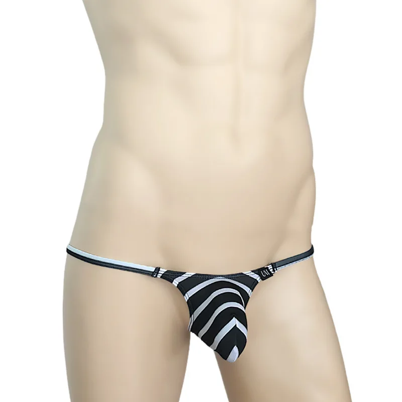 

Mens Bikini G-strings Sexy Swimmwear Tangas Ice Silk Male Sexy Cock Pouch Underpant Sunbath Beach Panties T-back Homme Cuecas