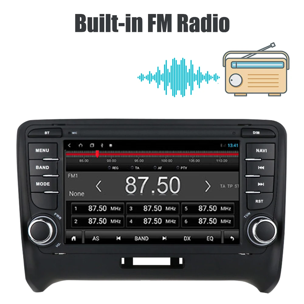 Автомобильное радио MP5 видео плеер GPS FM приемник Bluetooth WiFi Android 10 0 2 Din 7 дюймов HD