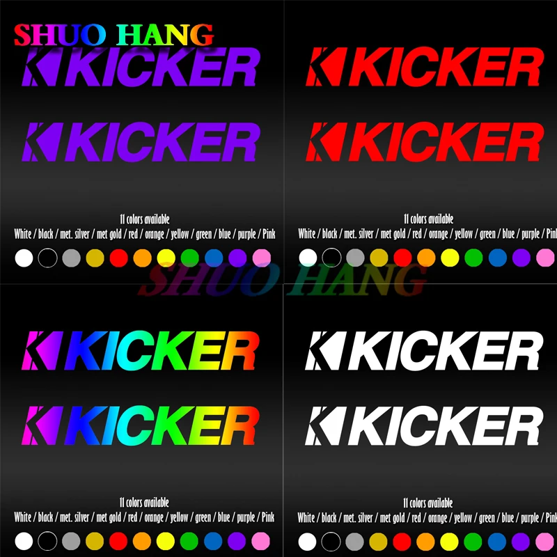 2x Kicker Audio Amplifier Car Sticker Bumper Auto Parts Wind