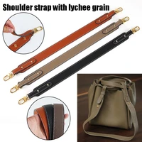 bag shoulder strap bag belt bag part belt leather bag strap handbag wide belt genuine leather lychee solid color replacement