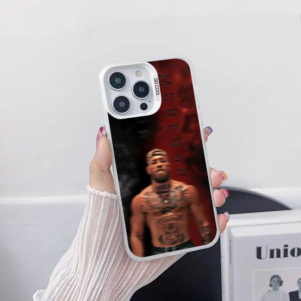 Чехол для телефона Conor McGregor iPhone 16 15 14 13 12 11 Pro Max Plus цветной противоударный