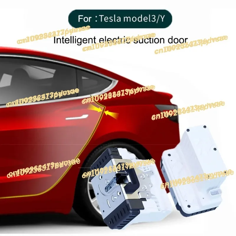 Фото Электрический доводчик дверей (4 шт.) для Tesla Model 3/Y: Автоматическое закрытие, защита от защемления, аксессуары для автомобиля №1