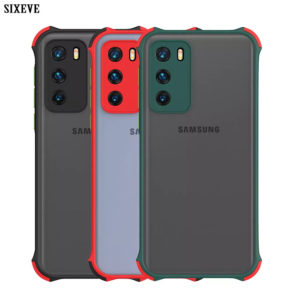 

Armor Shockproof Case For Samsung Galaxy A20 A30 A31 A50 A51 A70 A71 S10 S20 Note 10 20 Mobile Phone Cover Silicone Shell Bumper