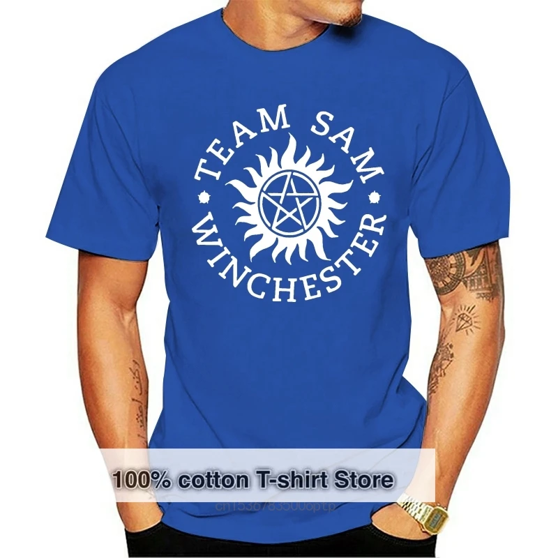 

Team Sam Winchester 83 T-Shirt - Supernatural Saving People Hunting Things Top