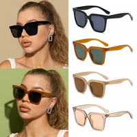 fashion ins popular uv400 colorful female square eyewear rectangle sun glasses fashion sunglasses shades