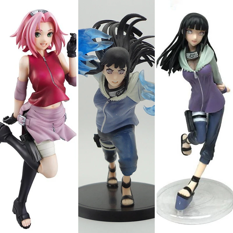 

1pc Anime Naruto Kakashi Uchiha Itachi Hinata Sakura Sasuke Naruto Group Vertical PVC Model Anime Toys Animation Home Decoration