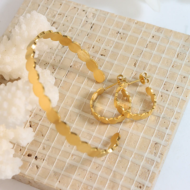 

Женские серьги в стиле крутой конструкции, набор ювелирных украшений в минималистичном Овальном стиле