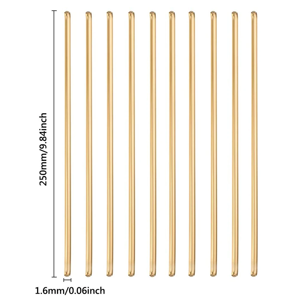 

Латунные прутки 1,6*250 мм, латунные сварочные прутки, 10*10 шт., 10 шт., латунные прутки HS221 для пайки, для ремонта, сварки