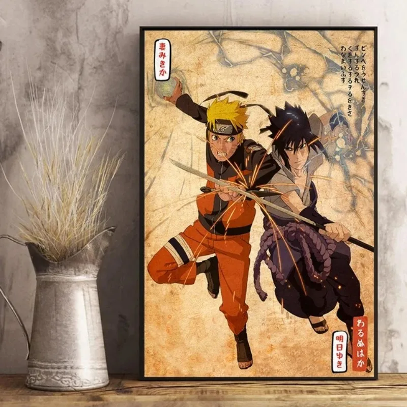 Японское аниме фотообои в стиле ретро художественные принты домашняя гостиная