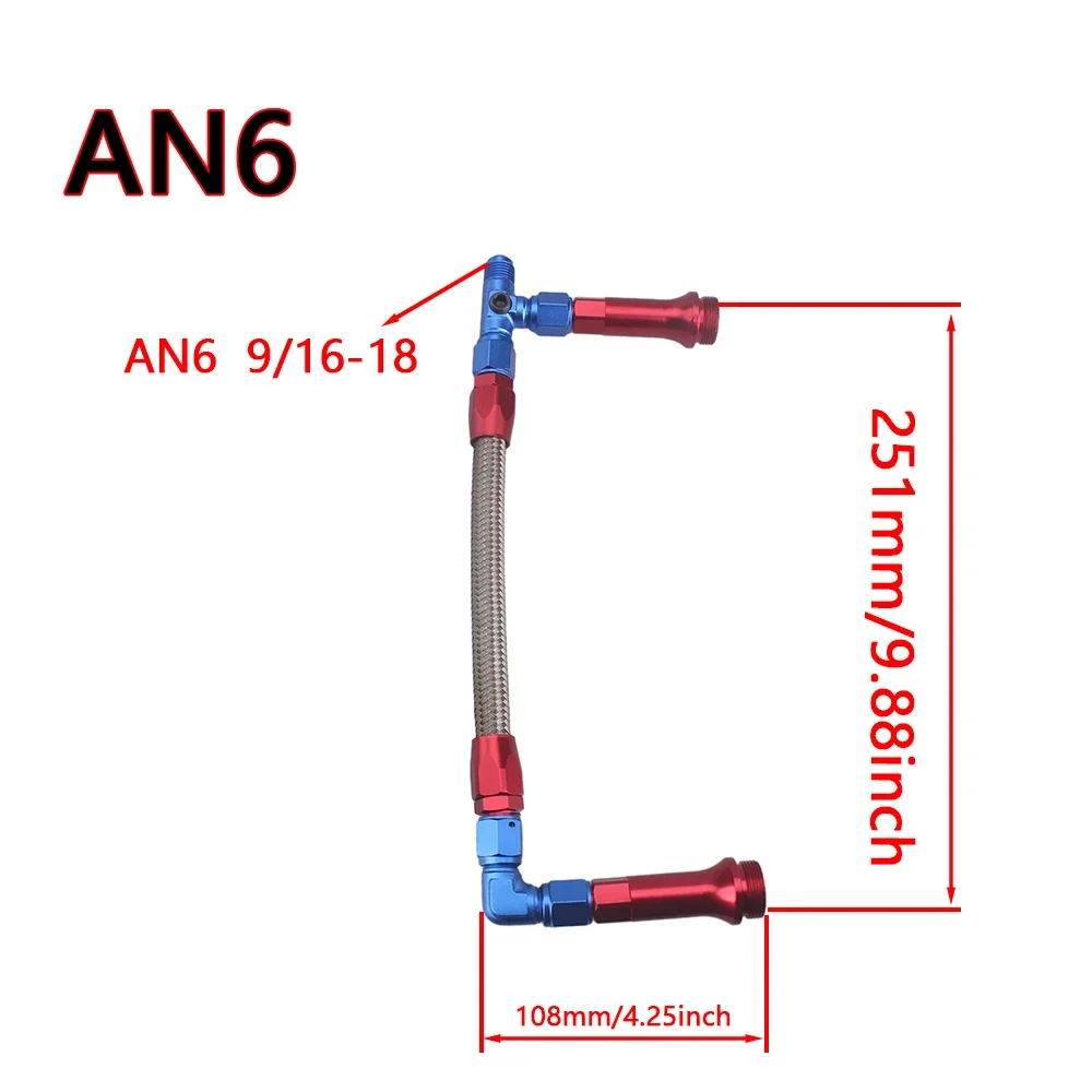 AN6 6AN двойная подача топливная линия для карбюратора Holley 4150 Carb из нержавеющей