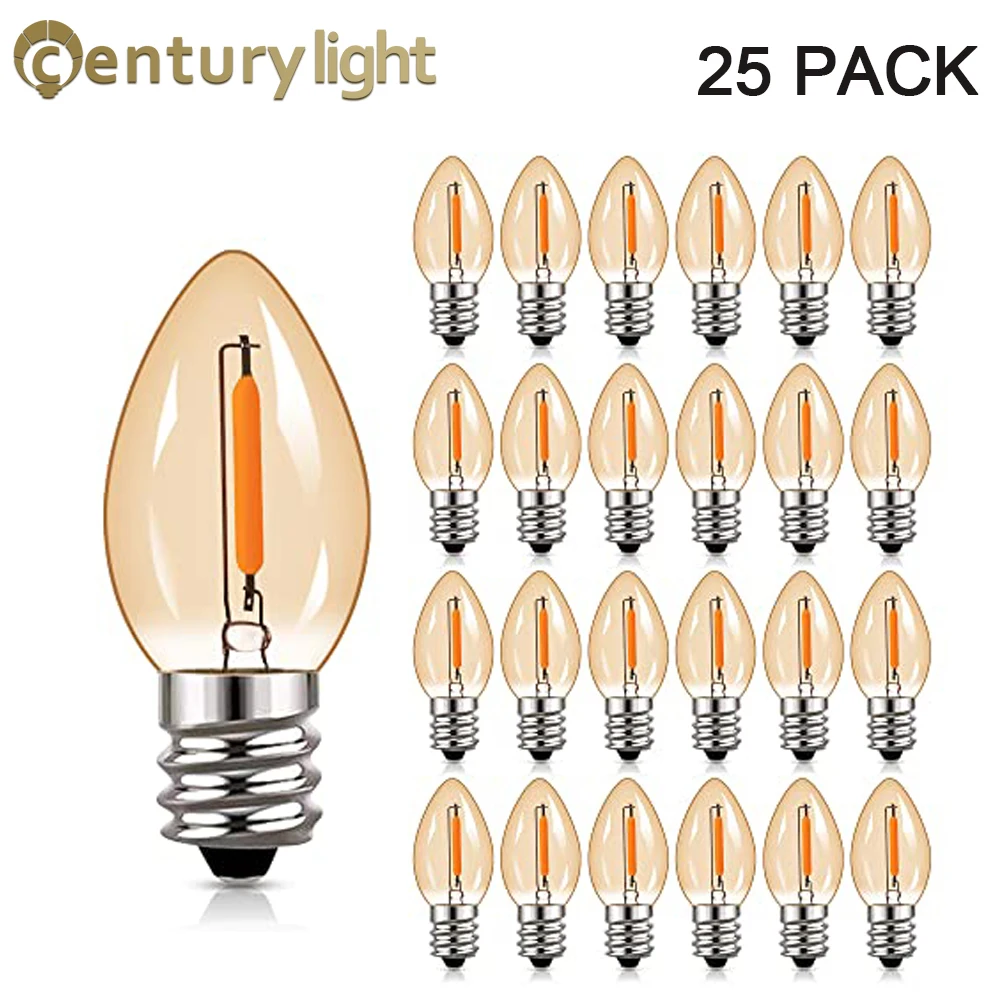 C7 Replacement Blub E12 E14 Base Decorative Light Bulbs 0.5 