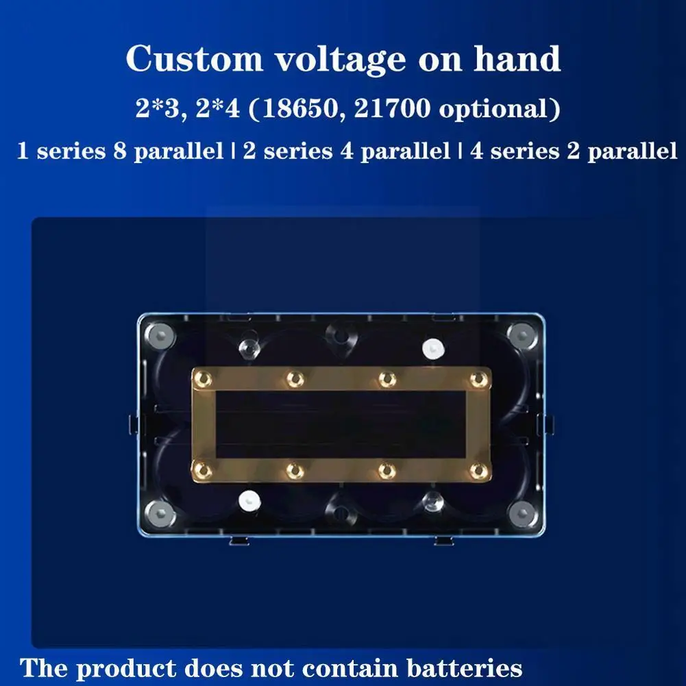 

Flat Head 18650&21700 Lithium Battery Storage Case Energy Storage DIY Kit Bracket D7D0